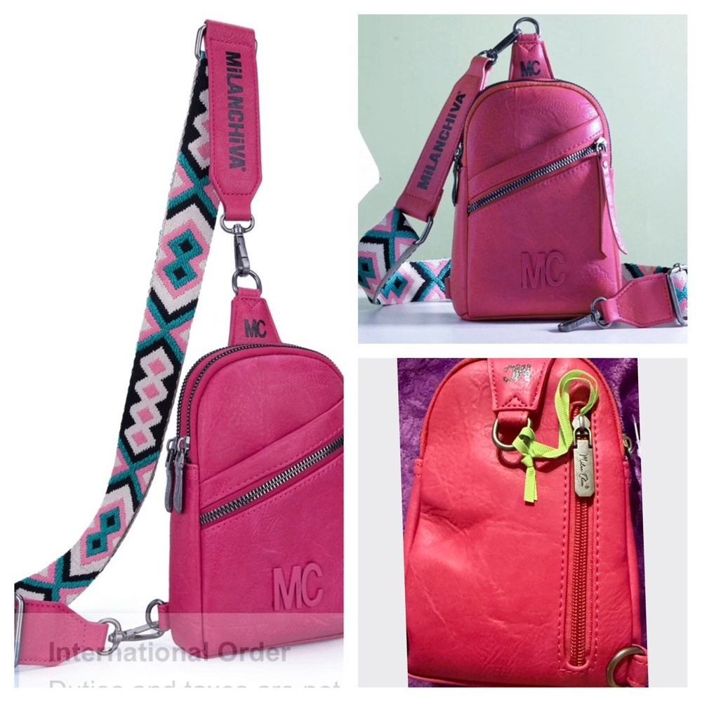 Montana West Sling Bag – Vegan Leather Crossbody with Boho Guitar Strap